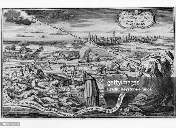 Burn German Eighteenth Century On The Epidemic Of Plague In Marseilles, Which Began On May 25Th, 1720. When A Merchant Vessel Entering The Harbor,...