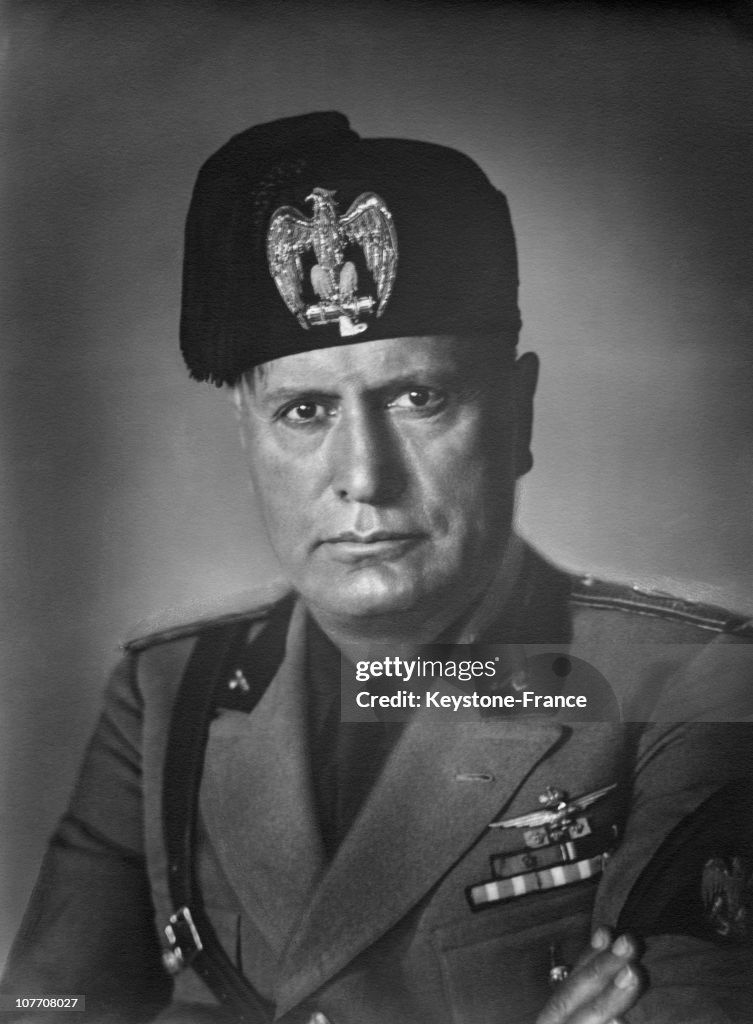 A Portrait Of The Duce Benito Mussolini Between 1937 And 1940 a-portrait-of-the-duce-benito-mussolini-between-1937-and-1940