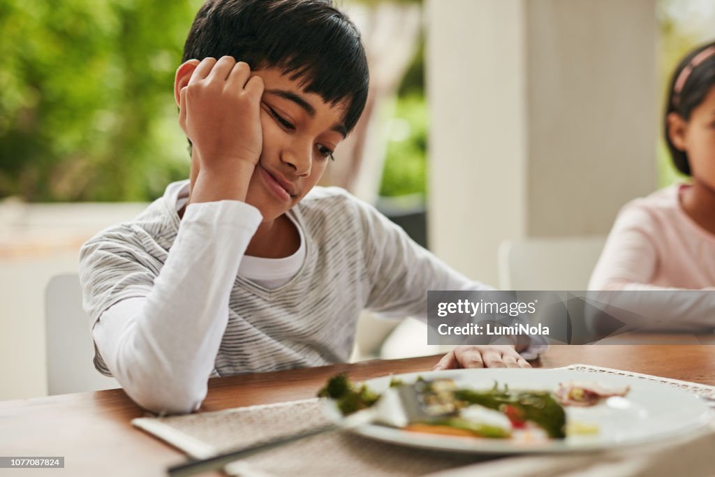 Realmente no tengo ganas de comer estas verduras
