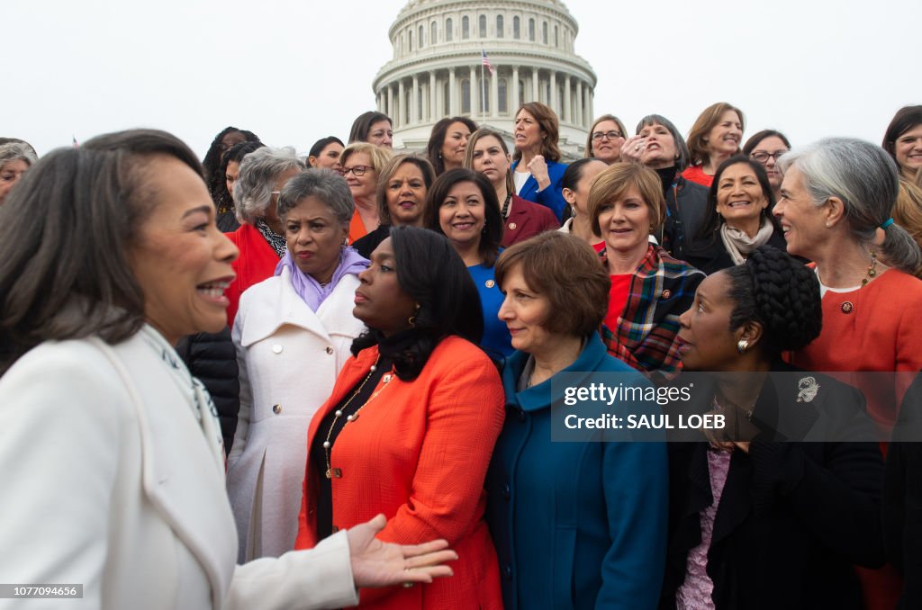 Current Democrats Female Democratic House members of the 116th Congress prepare for a ...