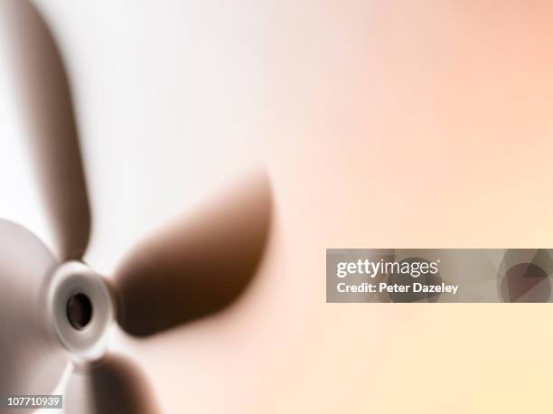 fan blades with copy space - fan blowing stock pictures, royalty-free photos & images