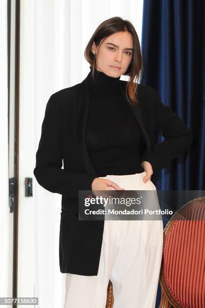 Polish actress director Kasia Smutniak attends the photocall of the film La prima pietra at the Parco dei Principi Hotel. Rome, December 3rd 2018