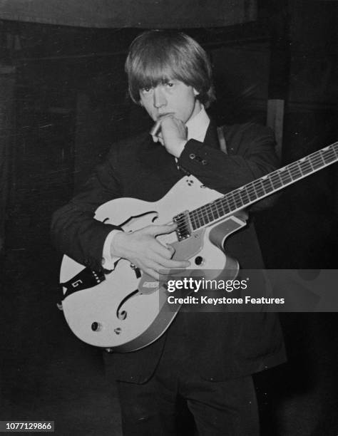 English guitarist Brian Jones of the Rolling Stones, circa 1965.