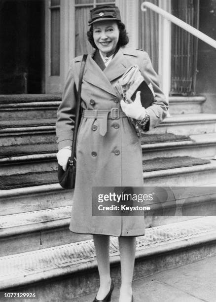 American dancer and actress Adele Cavendish, née Astaire , the wife of Lord Charles Cavendish and elder sister of actor Fred Astaire, in the West End...
