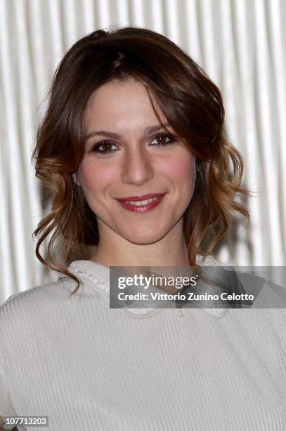 Actress Isabella Ragonese attends the "Un Altro Mondo" photocall held at Terrazza Martini on December 21, 2010 in Milan, Italy.