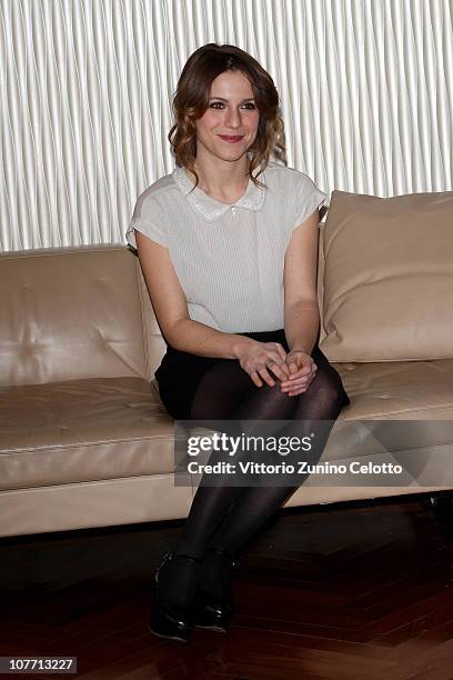 Actress Isabella Ragonese attends the "Un Altro Mondo" photocall held at Terrazza Martini on December 21, 2010 in Milan, Italy.