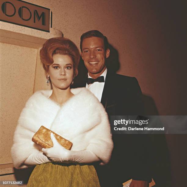 American actors Jane Fonda and Richard Chamberlain at the Emmy Awards, USA, 26th May 1963.