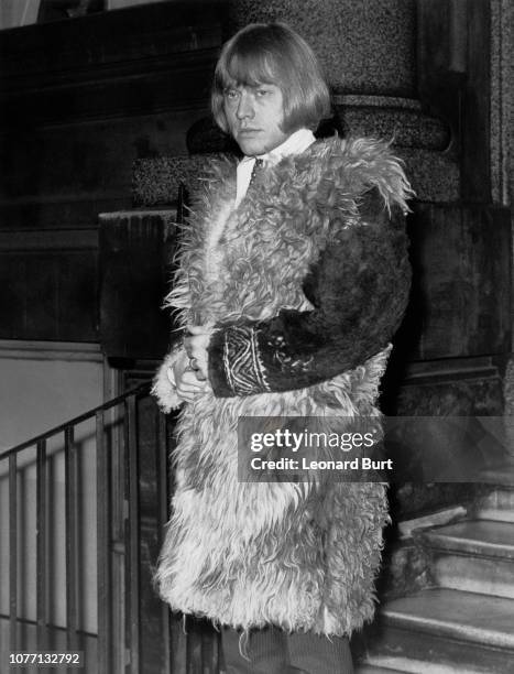 English musician Brian Jones of rock group the Rolling Stones leaves for the High Court to appeal against his nine-month prison sentence for drug...