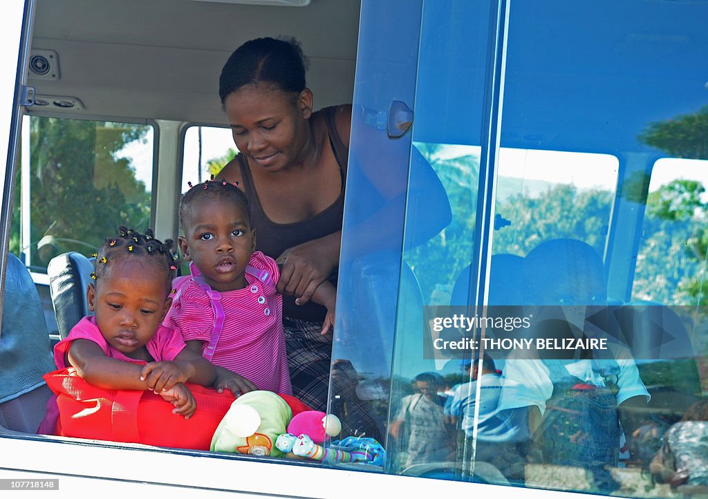 Haitian children waiting for adoption by