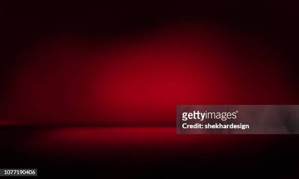 modern studio background - red stock-fotos und bilder
