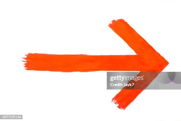 red arrow sign - red arrow stock pictures, royalty-free photos & images