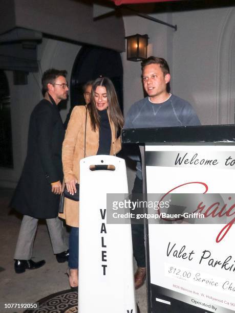 Lea Michele and Zandy Reich are seen on January 03, 2019 in Los Angeles, California.
