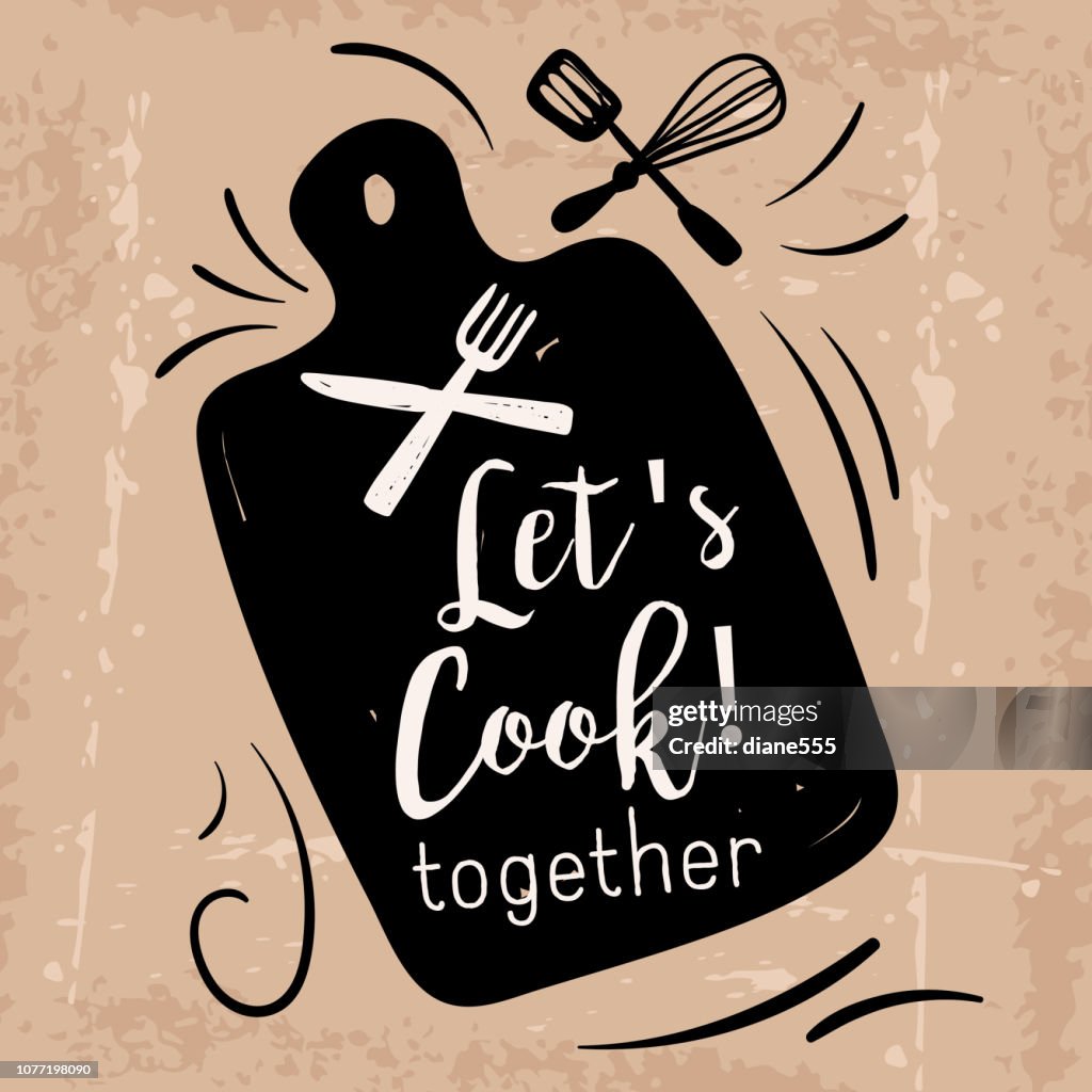 Cooking Label With Text