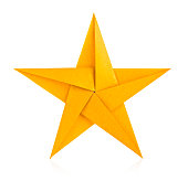 Golden star of origami