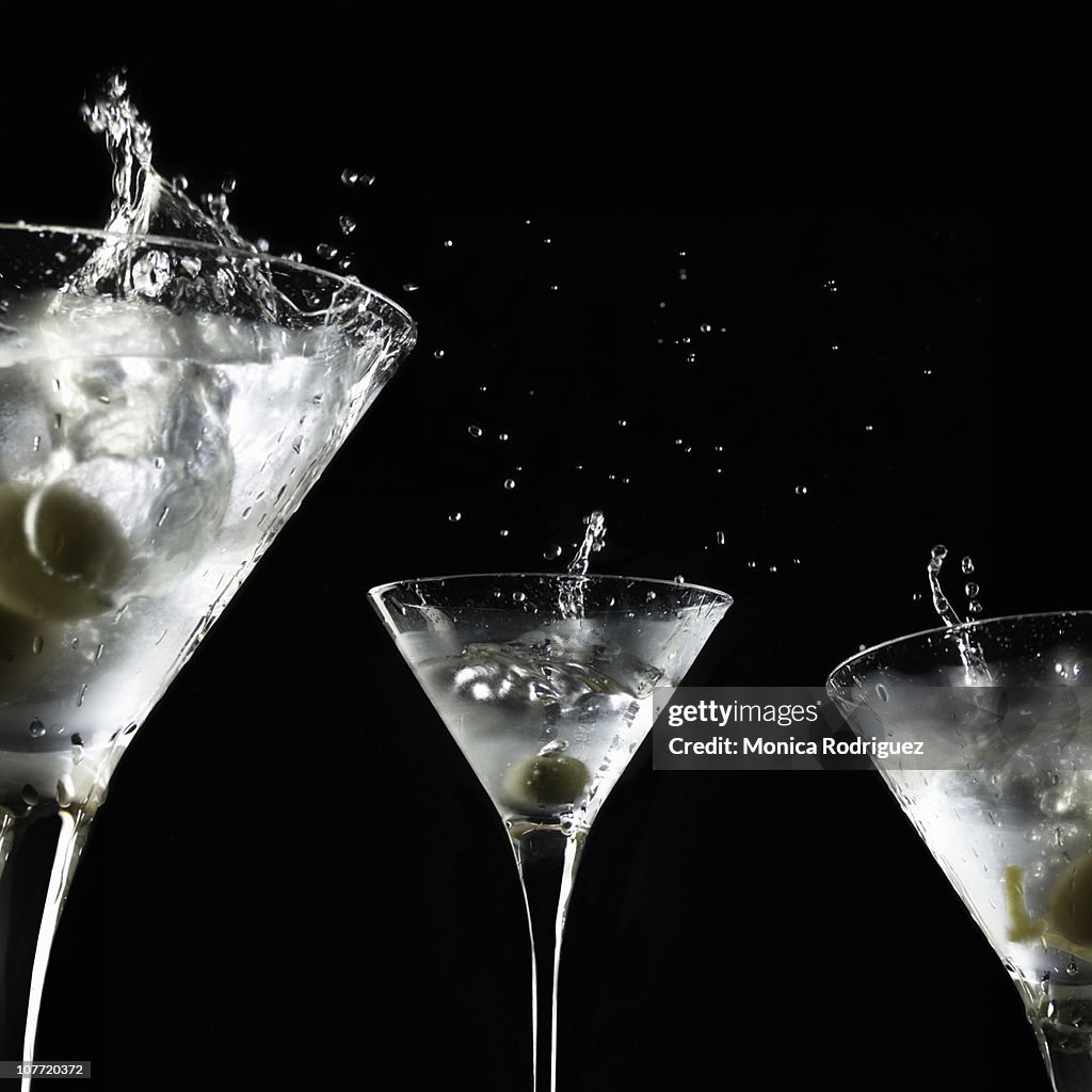 Splashed Martini Cocktails
