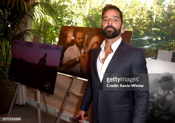 Actor-singer Ricky Martin attends the 19th Annual AFI Awards at Four Seasons Hotel Los Angeles at Beverly Hills on January 4, 2019 in Los Angeles,...