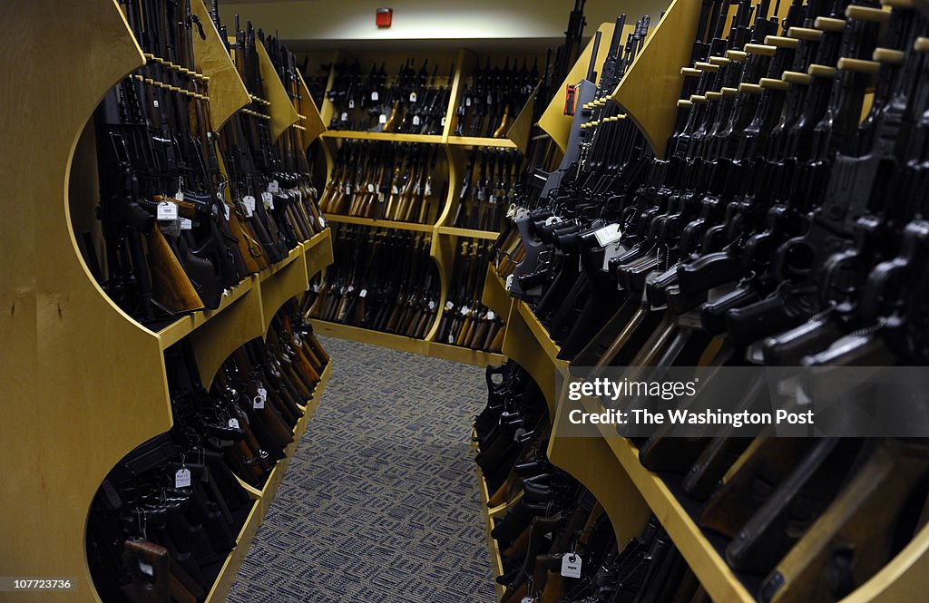 Atf Center A cache of firearms is shown in the gun vault on March 5, 2010 at the ...