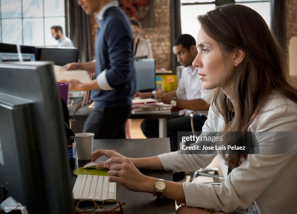 Some Working Group Of Business People Working In The Office High-Res Stock Photo ...
