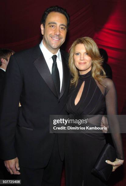 Brad Garrett and wife Jill Diven during 10th Annual Screen Actors Guild Awards - Red Carpet at Shrine Auditorium in Los Angeles, California, United...