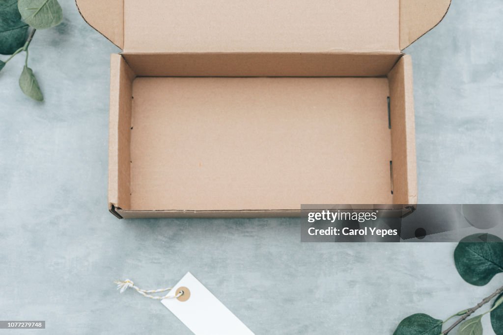 Empty Packing Box Mockuptop View High-Res Stock Photo - Getty Images