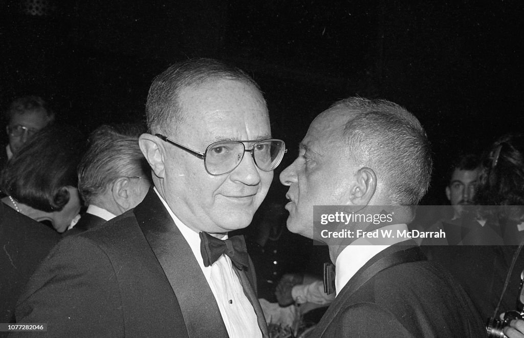 Roy Cohn & Guest At Birthday Party