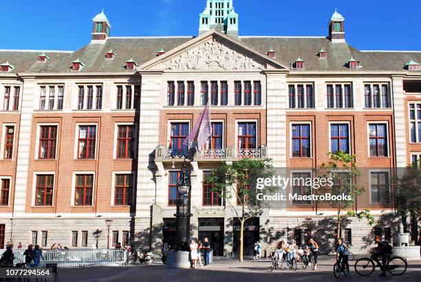 euronext stock exchange building in amsterdam. - amsterdam market stock pictures, royalty-free photos & images