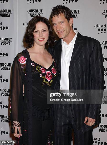 Joanna Going and Dylan Walsh during The 15th GLAAD Media Awards - Los Angeles - Arrivals at Kodak Theatre in Hollywood, California, United States.