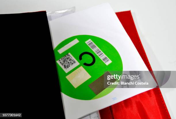 Pollution Check Sticker 61 Car Inspection Sticker Stock Photos, High-Res Pictures, and Images ...