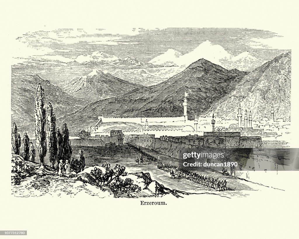 View of Erzurum, Turkey, 19th Century