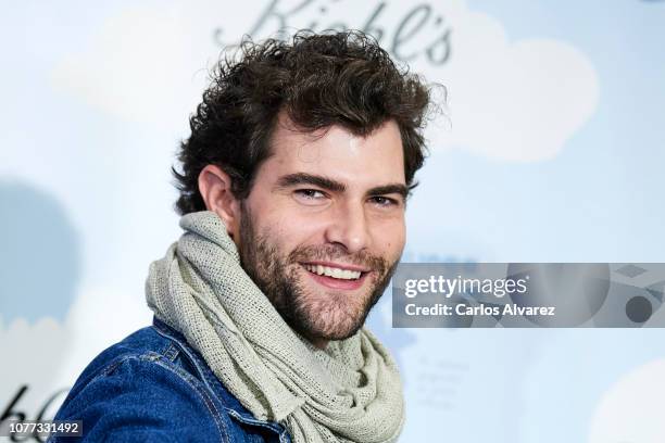 Actor Diego Dominguez attends 'Redondea Sonrisas' campaign party at Kiehl's boutique on December 04, 2018 in Madrid, Spain.