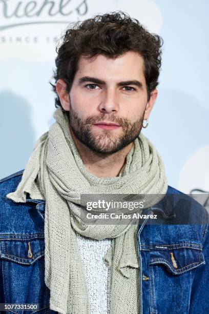 Actor Diego Dominguez attends 'Redondea Sonrisas' campaign party at Kiehl's boutique on December 04, 2018 in Madrid, Spain.