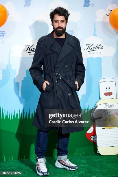 Designer Moises Nieto attends 'Redondea Sonrisas' campaign party at Kiehl's boutique on December 04, 2018 in Madrid, Spain.