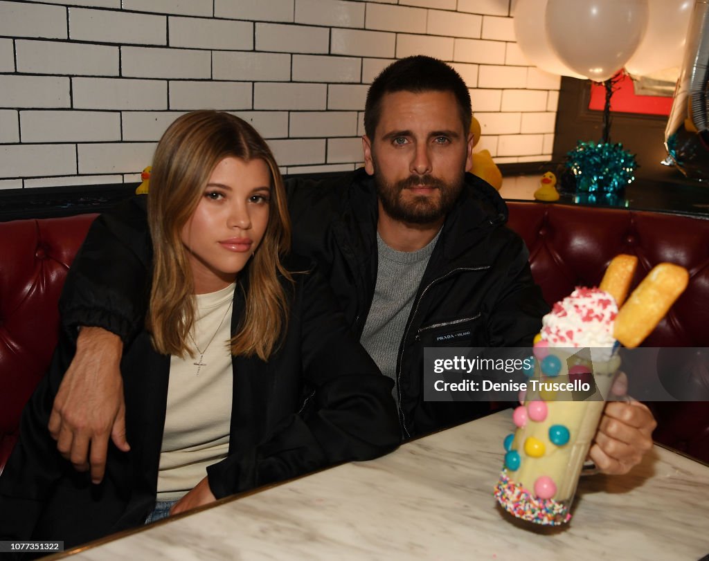Scott Disick And Sofia Richie Enjoy Dinner At Sugar Factory American Brasserie At Fashion Show In Las Vegas