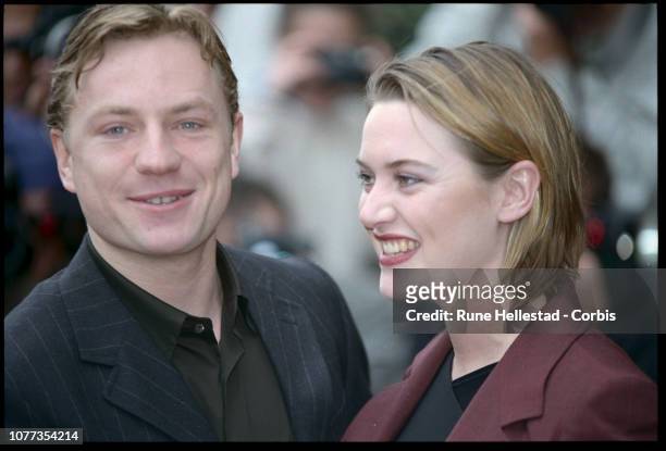 Actress Kate Winslet with Husband Jim Threapleton at the Empire Awards.