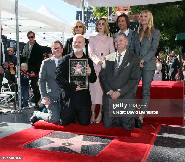 Kevin James, Jessica Lange, Ryan Murphy, Sarah Paulson, Hollywood Chamber of Commerce, President/CEO Leron Gubler, Brad Falchuk and Gwyneth Paltrow...