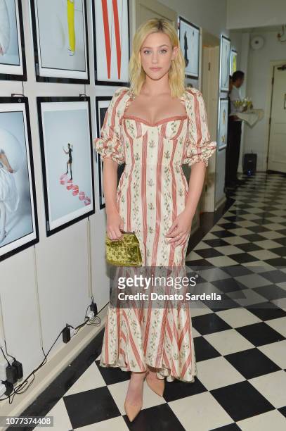 Lili Reinhart attends W Magazine Celebrates Its 'Best Performances' Portfolio and the Golden Globes with Audi and Giorgio Armani Beauty at Chateau...