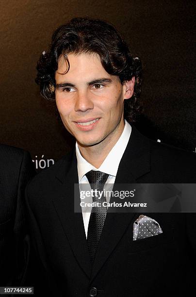 Rafael Nadal attends "Rafa Nadal Foundation" Charity Gala at Cibeles Palace on December 22, 2010 in Madrid, Spain.