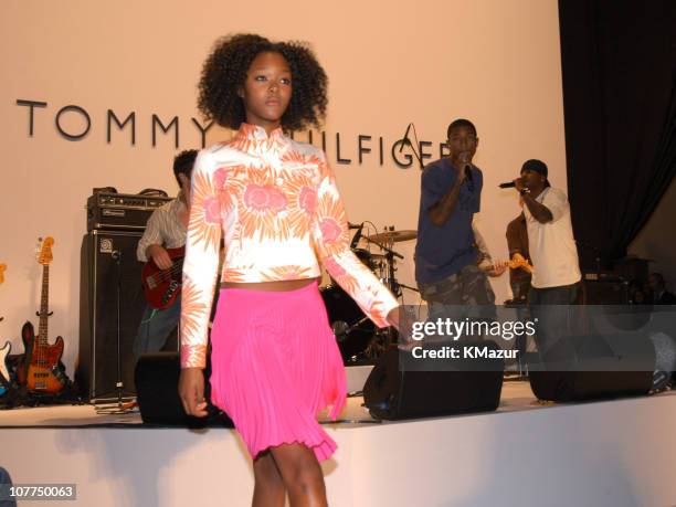 Garren Taylor wearing Tommy Hilfiger Spring 2004 with Pharrell Williams of N.E.R.D.