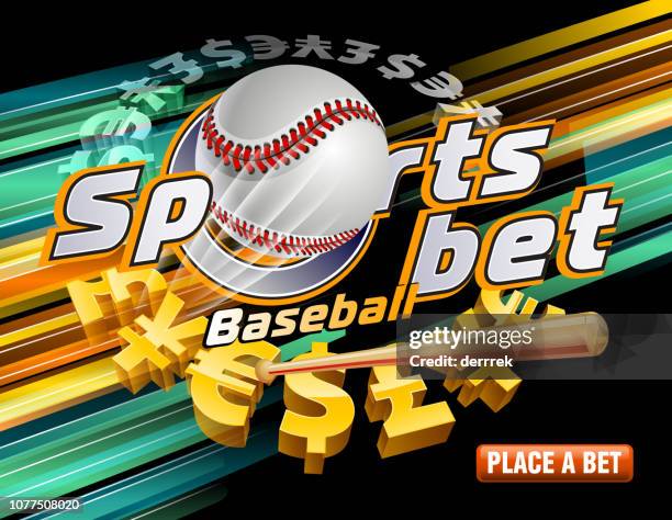 ilustraciones, imágenes clip art, dibujos animados e iconos de stock de apuestas béisbol - bookmaker