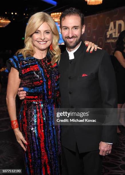 Lisa Bloom and Braden Pollock attend the Anti-Defamation League's Annual Gala Celebration at The Beverly Hilton Hotel on December 04, 2018 in Beverly...