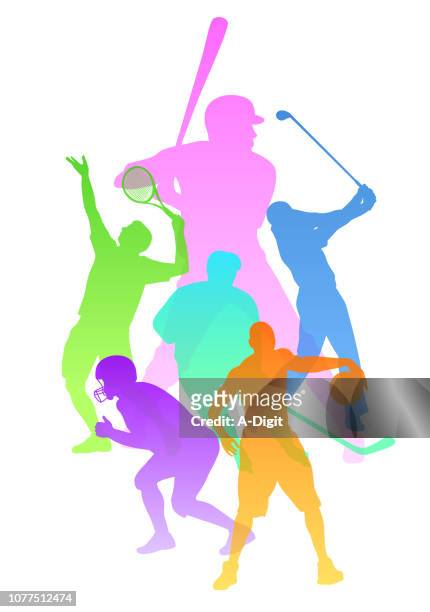 sports variety outdoor activity - competition stock illustrations