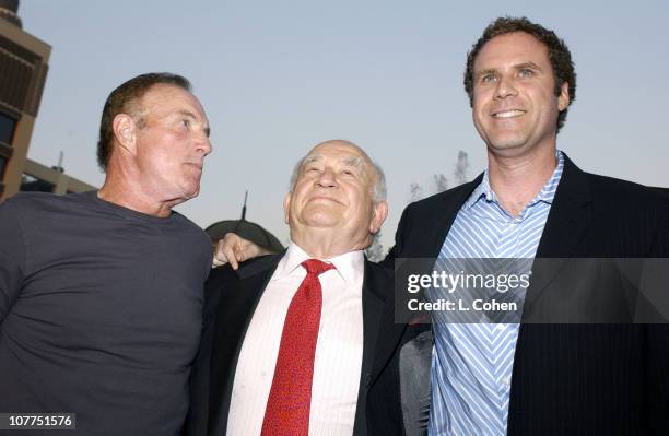 James Caan, Edward Asner and Will Ferrell during "Elf" Special Screening - Los Angeles - Red Carpet at The Grove Theater in Los Angeles, California,...