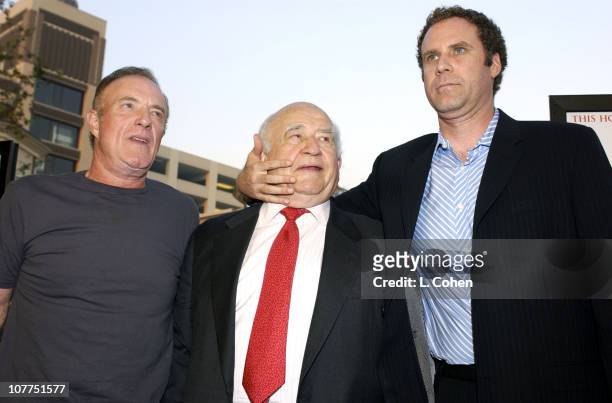 James Caan, Edward Asner and Will Ferrell during "Elf" Special Screening - Los Angeles - Red Carpet at The Grove Theater in Los Angeles, California,...