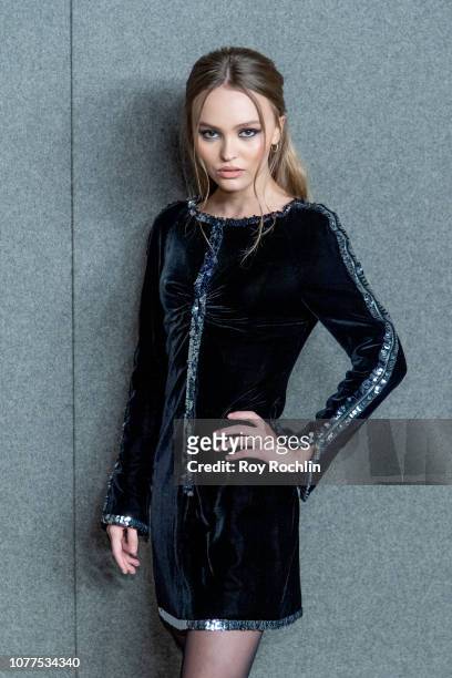 Lily Rose Depp attends the Chanel Metiers D'Art 2018/19 Show at The Metropolitan Museum of Art on December 04, 2018 in New York City.
