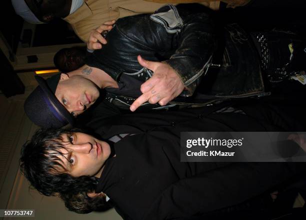 Jesse Malin and Tim Armstrong of Rancid during 3rd Annual Tribeca Film Festival - "Coffee and Cigarettes" - After Party at City Hall Restaurant in...