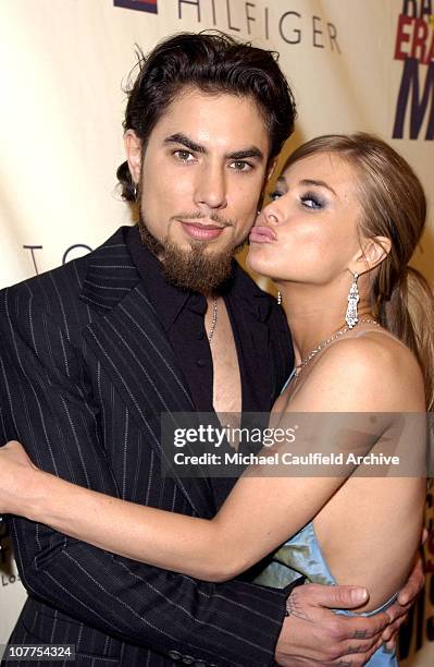 Dave Navarro and Carmen Electra during 11th Annual Race to Erase MS - Red Carpet at Century Plaza Hotel in Century City, California, United States.