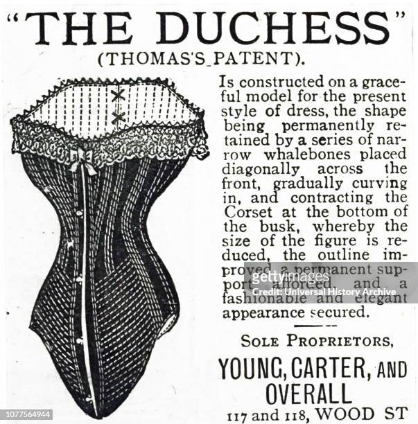 An advertisement for Young & Carter's corsets. Dated 19th century.