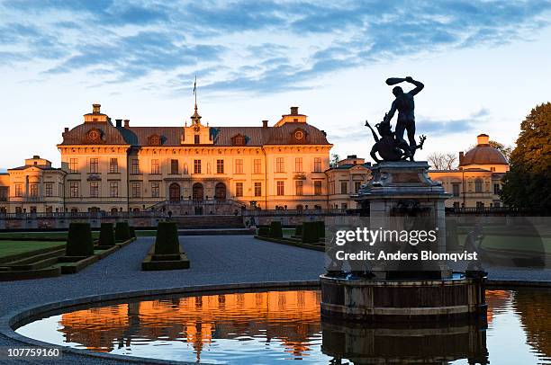 drottningholm slott in stockholm, sweden - drottningholm palace bildbanksfoton och bilder