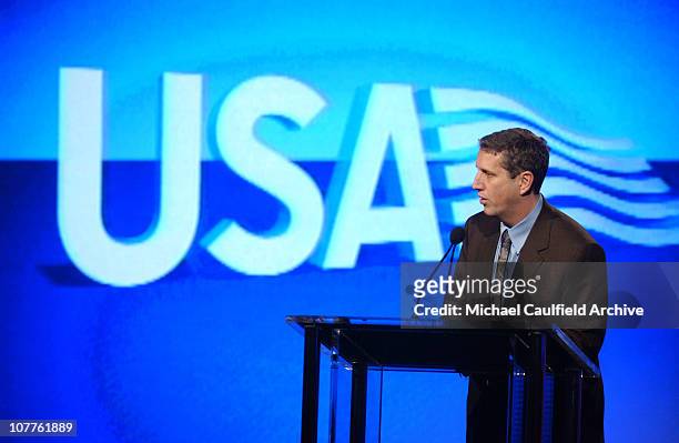 Doug Herzog, President of USA Networks during USA & SCI FI Presentation at the Television Critics Association Meeting at Television Critics...