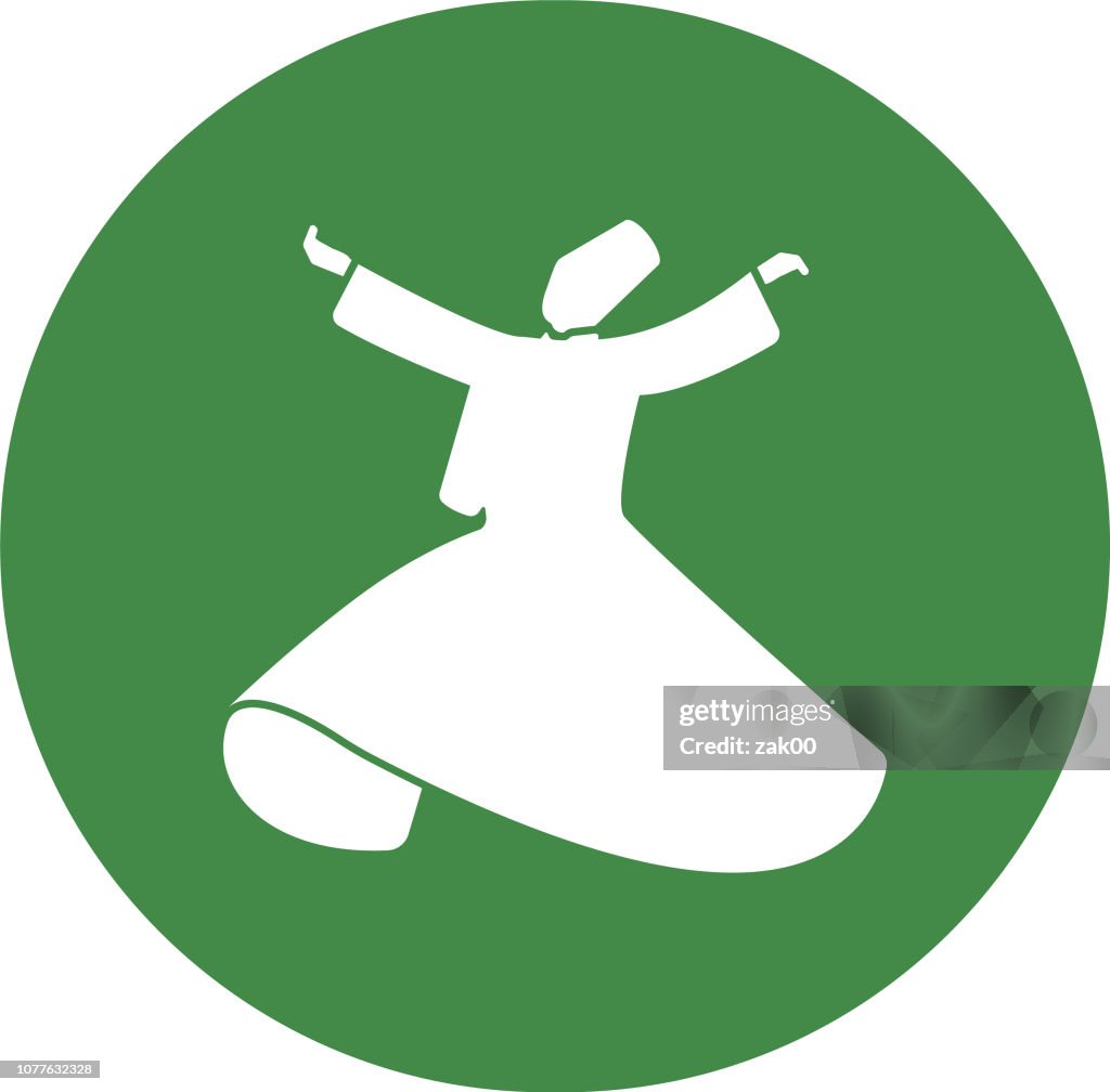 Whirling Dervish at Mevlevi Sama Ceremony